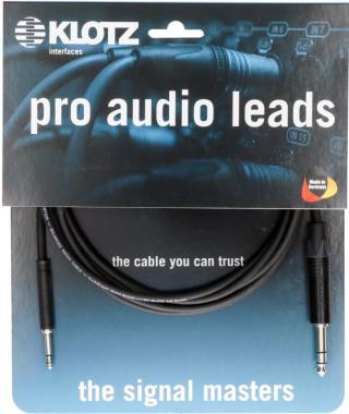 Klotz patch kabel XLR-Jack, černý, 1m