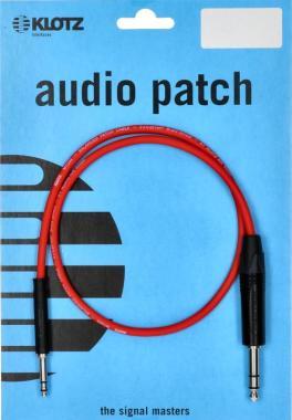 Klotz szimmetrikus apró telefon patch kábel - piros TT Bantam - TRS - 0,6m