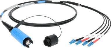Klotz SmartBeam QUAD - 4x LC/UPC breakout kábel FiberLink - single-mode OS2 - 100m