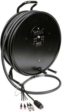 Klotz hybridní kabel 2 x RJ45 => etherCON + 2 x XLR 3p + Schuko => powerCON TRUE1 - 2,5m