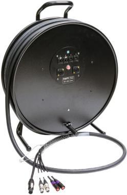 Klotz kabel hybrid, 2 x etherCON, 2 x XLR 3p, powerCON TRUE1, 2,5m