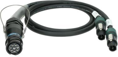 Klotz SPUTNIK L-Acoustics DOFILL adapter PA-COM® 8p mama - 2 x speakON 4p mama - 0,8m