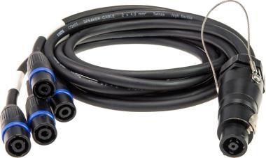 Klotz SPUTNIK TOP és SUB hangszóró adapter speakON 8p mama - 4 x speakON 4p papa