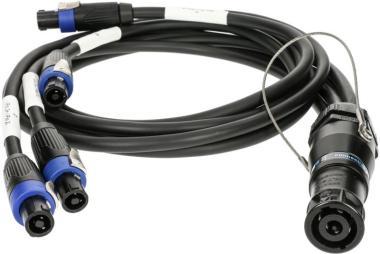 Klotz SPUTNIK TOP és SUB hangszóró adapter speakON 8p papa - 4 x speakON 4p mama