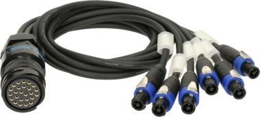 Klotz kabel - d&b adaptér PA-COM® 25p, 6 x speakON 4p, 2m