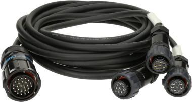 Klotz SPUTNIK hangszóróadapter PA-COM® 25p papa - 3 x PA-COM® 8p mama - 3m