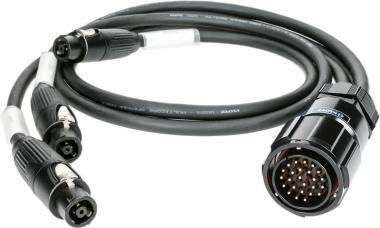 Klotz kabel - adaptér pro reproduktory PA-COM® 25p, 3 x speakON 8p
