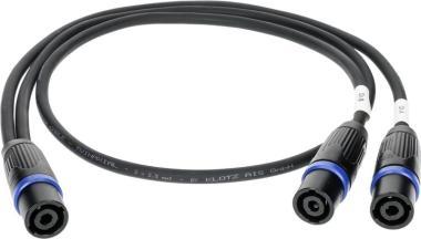 Klotz SPUTNIK TOP és SUB hangszóró adapter speakON 4p papa - 2 x speakON 4p papa