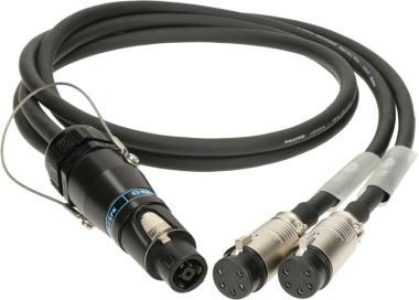 Klotz SPUTNIK Y hangszóró adapter speakON 8p mama - 2 x EP 5p mama - 1m