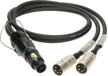 Klotz SPUTNIK Y hangszóró adapter speakON 8p mama - 2 x EP 5p papa - 1m