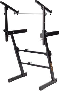 Hercules KS410B Billentyű állvány, Z-tipusú, 2 hangszerhez, 130 kg kapacitás