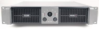 PROEL HPX4600 Végfokozat erősítő 2x2300W/2 Ohm, H osztály, S/N >80dB,