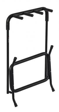 PROEL FC830N Univerzális gitárállvány 3 gitár részére szivacs és gumi borítással, fekete, max: 25 kg