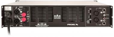 PROEL HPX2400 Végfokozat erősítő 2x1200W/2 Ohm, H osztály, S/N >90dB