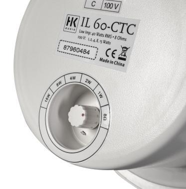 HK Audio IL 60-CTC white mennyzeti hangszóró, 80W, 6,5