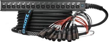 Klotz StraightLink 16/0 XLR 3p 16 csatornás stagebox - 10m