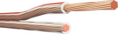 Klotz párhuzamos hangfalkábel 2 x 0,75 mm² - zip kábel - PVC - 50m