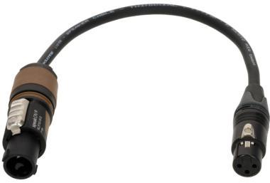 Klotz reproduktorový kabel 2 x 1,5 mm² SpeakON 2p - XLR 3p - 0,3m