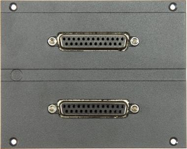 Klotz D-Sub modul 16 kanál, 21 HP, 2 x D-Sub 25p, 4 x SIL