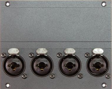 Klotz 4-kanál XLR/TRS kombinovaný modul - 21 HP pro 19 MIS, 16 kanál