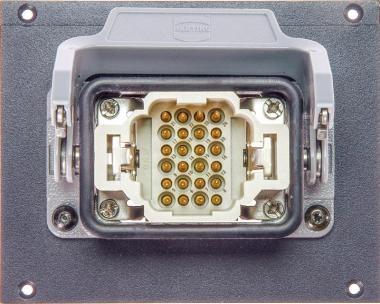 Klotz Harting modul 8 kanálový - 21 HP HAN® 24p, 2 x SIL, kabel OTW204Y - 0,38m