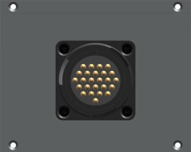 Klotz 8 csatornás RMP modul - 21 HP RMP 25p papa - 2 x SIL - kábel OTW204Y - 0,6m