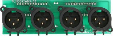 Klotz 4-kanálový XLR 3p konektor PCB pro 19 MIS-TP 1 RU panel