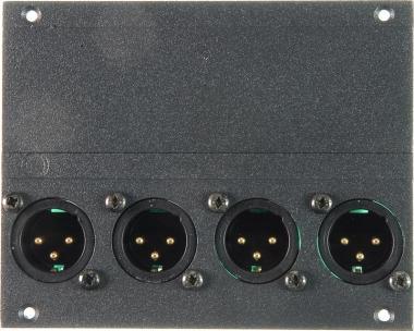 Klotz XLR modul 4 kanály, 21 HP pro MIS, 16 kanál mřížka