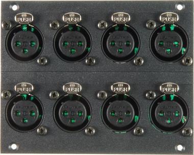 Klotz 8 csatornás XLR 3p mamamodul - 21 HP 19