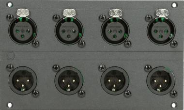 Klotz XLR modul 4/4 kanál, 28 HP pro MIS, 12 kanál