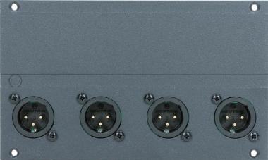 Klotz XLR modul 4 kanály, 28 HP pro MIS, 12 kanálová mřížka