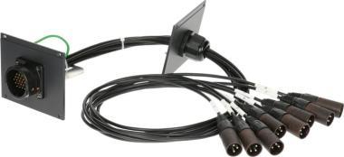 Klotz RMP patch modul 8 kanálový - 21 HP, 8 x XLR 3p, 1,5m