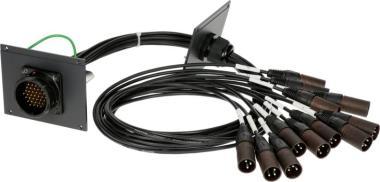 Klotz patch modul 12 kanálový, 21 HP, 12 x XLR 3p, délka 0,8m