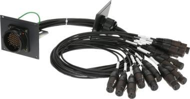 Klotz 16 csatornás RMP patch modul - 21 HP RMP 54p papa - 16 x XLR 3p mama - 1,5m