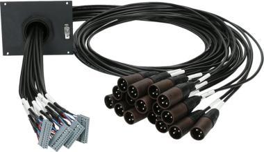 Klotz patch modul 16 kanálový, 21 HP, 16 x XLR 3p, 0,8m