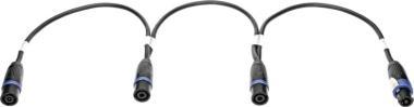 Klotz T Link párhuzamos adapter d&b speakON 4p mama-hez - 3 x speakON 4p papa - 0,6m