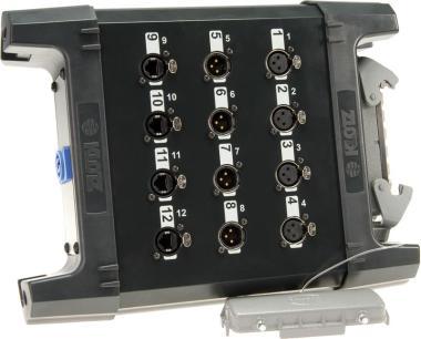Klotz UMS stagebox, 4 x etherCON, 4 x XLR 3p, powerCON vstup