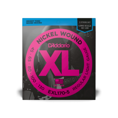 D\'Addario EXL170-5 Nickel Wound 45-130 basszusgitár húr szett
