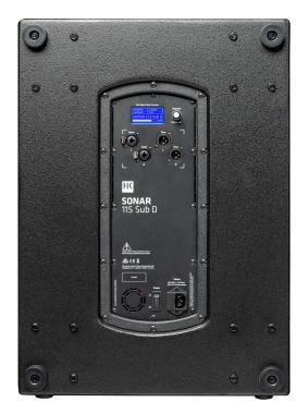 HK Audio SONAR 115 Sub D aktív subhangfal, 1500W, 15″, bass-reflex, D-Class, DSP, M20, 2.2″ LCD display, fa kabinet