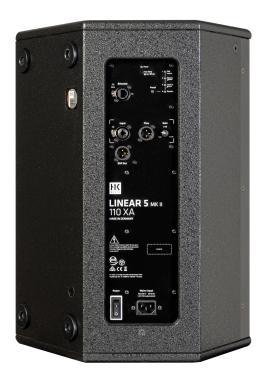 HK Audio LINEAR 5 MK II 110 XA aktív hangfal, 1200W bi-amp, 1x 10″/1″, 80°x60° CD-kürt, 31°, DSP out, DSP CONTROL Win/macOS