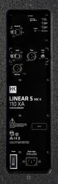 HK Audio LINEAR 5 MK II 110 XA aktív hangfal, 1200W bi-amp, 1x 10″/1″, 80°x60° CD-kürt, 31°, DSP out, DSP CONTROL Win/macOS