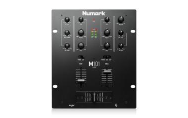 Numark M101USB DJ keverő, 2 ch, 2 line, 2 phono, 1 mic / 2 USB