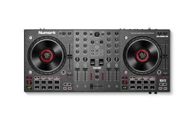 Numark NS4FX DJ kontroller, 4 ch, 2x8 pad, interface, Serato DJ Lite, FX, LCD jog