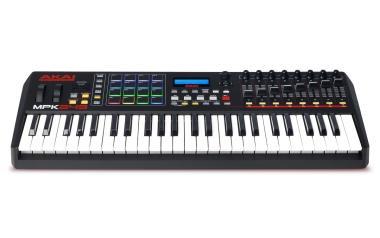 Akai Pro MPK249 USB/MIDI vezérlő, 49 Aftertouch közepes. súly. billentyű, 12 MPC-stílusú Pad