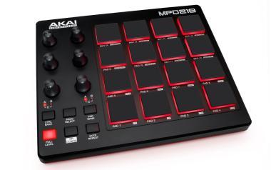 Akai Pro MPD218 USB/MIDI vezérlő, 16 MPC pad, 3 bank, 6 forgógomb