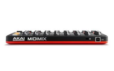 Akai Pro MIDImix USB/MIDI vezérlő, 8+1 fader, 24 forgógomb, 16 gomb, USB