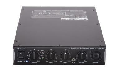 Denon Pro DN-280 végerősítő, 100W mono, 70V/100V/4 Ohm, Euroblock, 2x RCA, 1x XLR/TRS