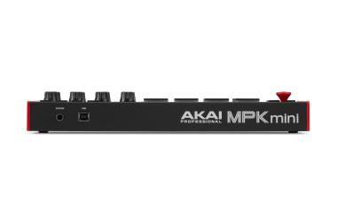 Akai Pro MPK mini mk3 USB/MIDI vezérlő, 25 billentyű, 8 RGB pad, OLED kijelző, joystick, sustain inp