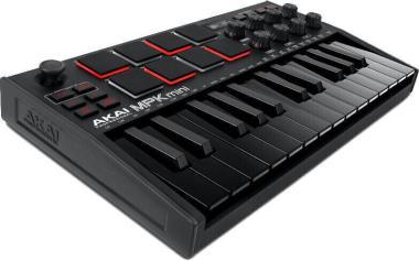 Akai Pro MPK mini mk3 Black USB/MIDI vezérlő, 25 billentyű, 8 RGB pad, OLED kijelző, joystick, susta