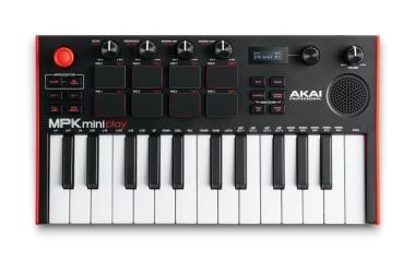 Akai Pro MPK Mini Play mk3 USB/MIDI vezérlő, 25 billentyű, 8 pad, joystick, sustain input, beépített